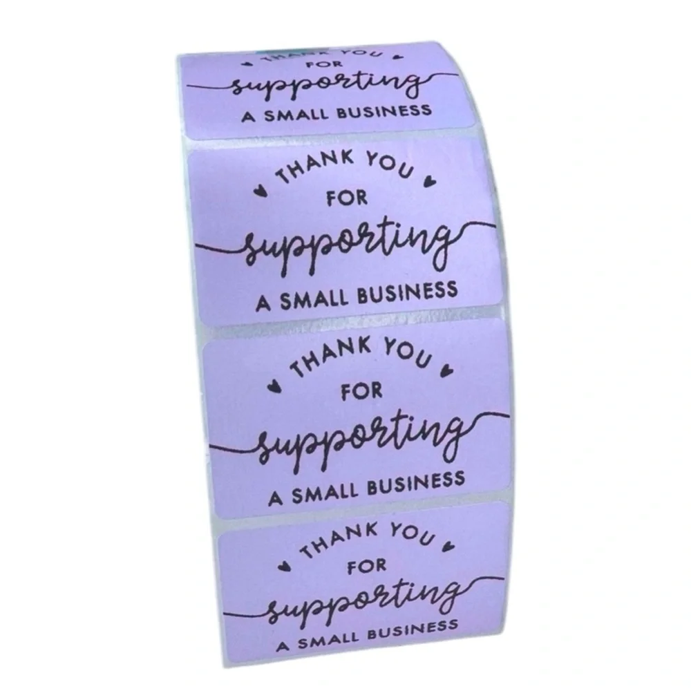 Thank You for Supporting My Small Business STICKER  packaging supplies 2" - Picture 3 of 4